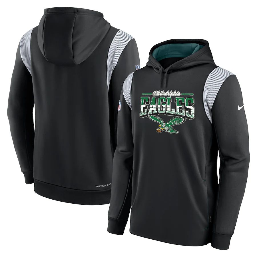 Men 2023 NFL Philadelphia Eagles black Sweatshirt style 10314->philadelphia eagles->NFL Jersey